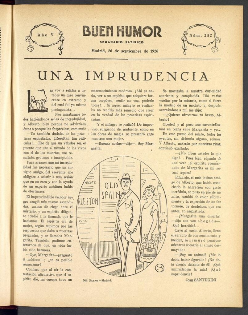 Miniatura de Buen Humor: semanario satírico. 26 de Septiembre de 1926