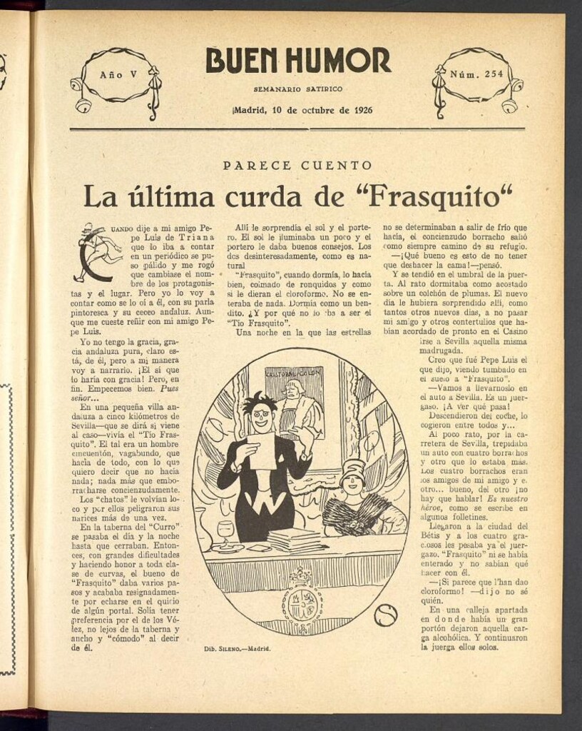 Miniatura de Buen Humor: semanario satírico. 10 de Octubre de 1926