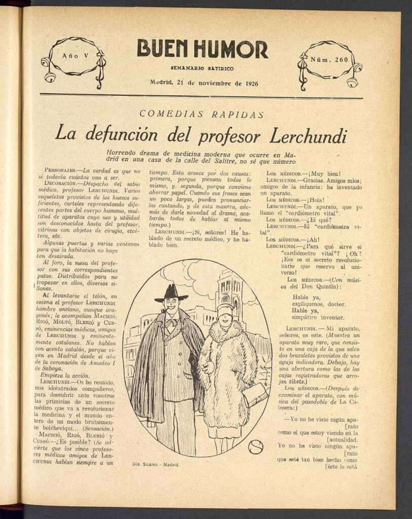Miniatura de Buen Humor: semanario satírico. 21 de Noviembre de 1926