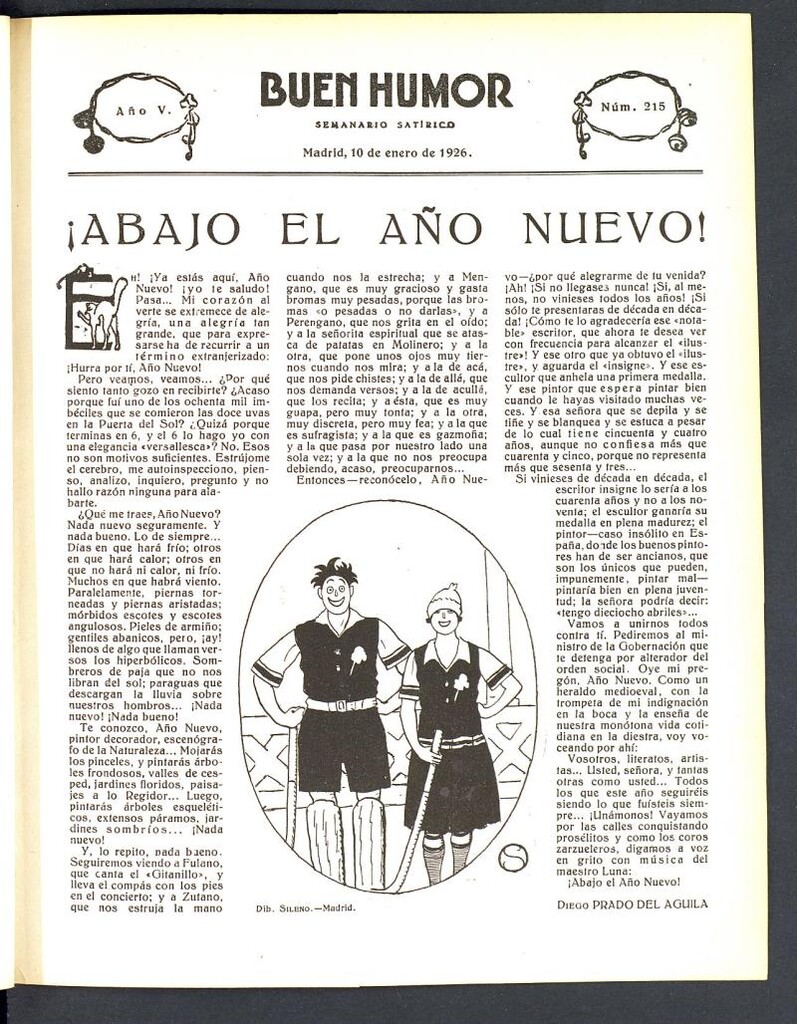 Miniatura de Buen Humor: semanario satírico. 10 de Enero de 1926