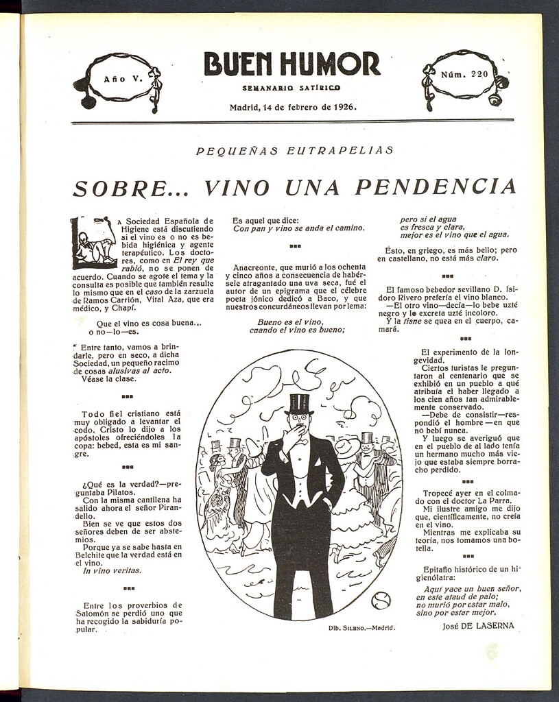 Miniatura de Buen Humor: semanario satírico. 14 de Febrero de 1926