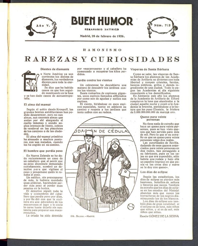 Miniatura de Buen Humor: semanario satírico. 28 de Febrero de 1926