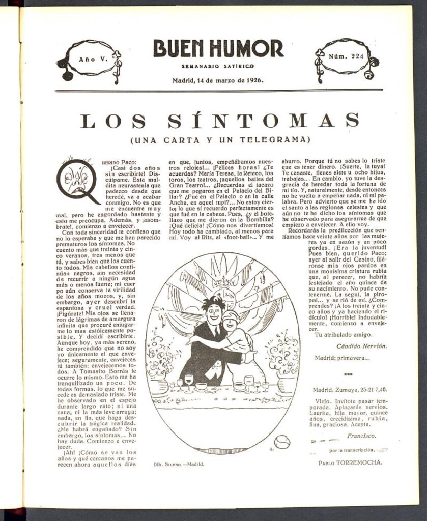 Miniatura de Buen Humor: semanario satírico. 14 de Marzo de 1926