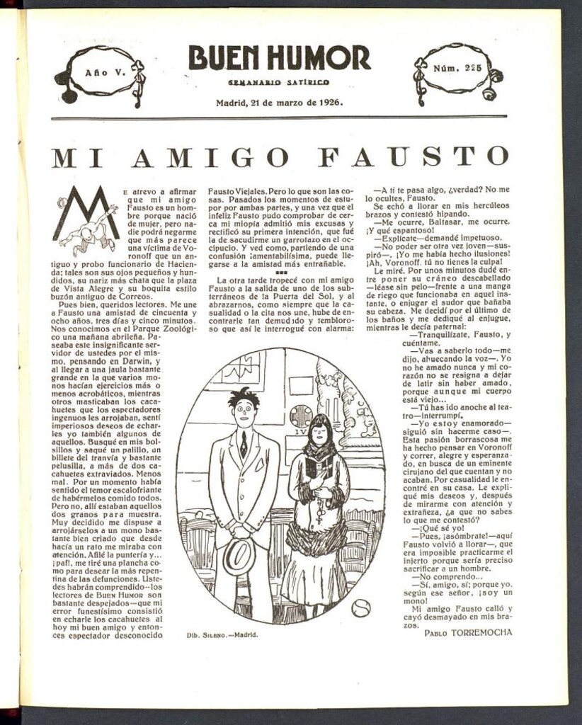 Miniatura de Buen Humor: semanario satírico. 21 de Marzo de 1926