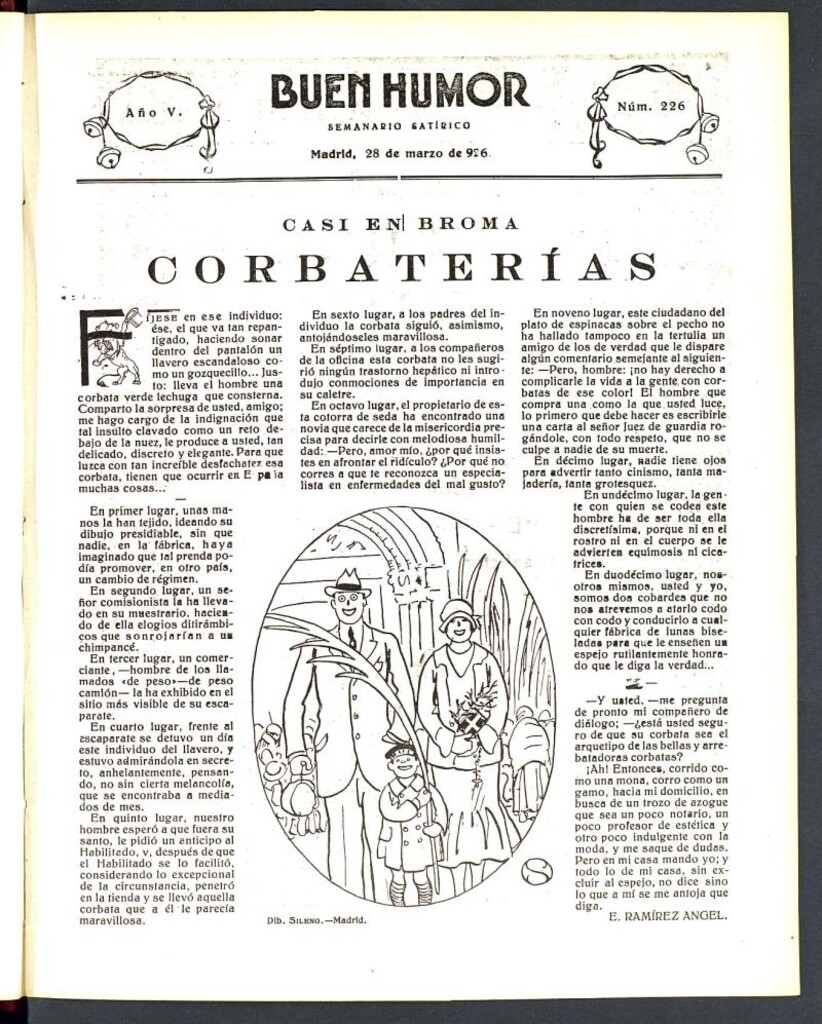 Miniatura de Buen Humor: semanario satírico. 28 de Marzo de 1926