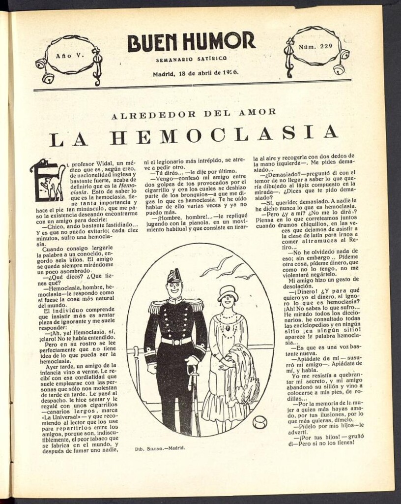 Miniatura de Buen Humor: semanario satírico. 18 de Abril de 1926