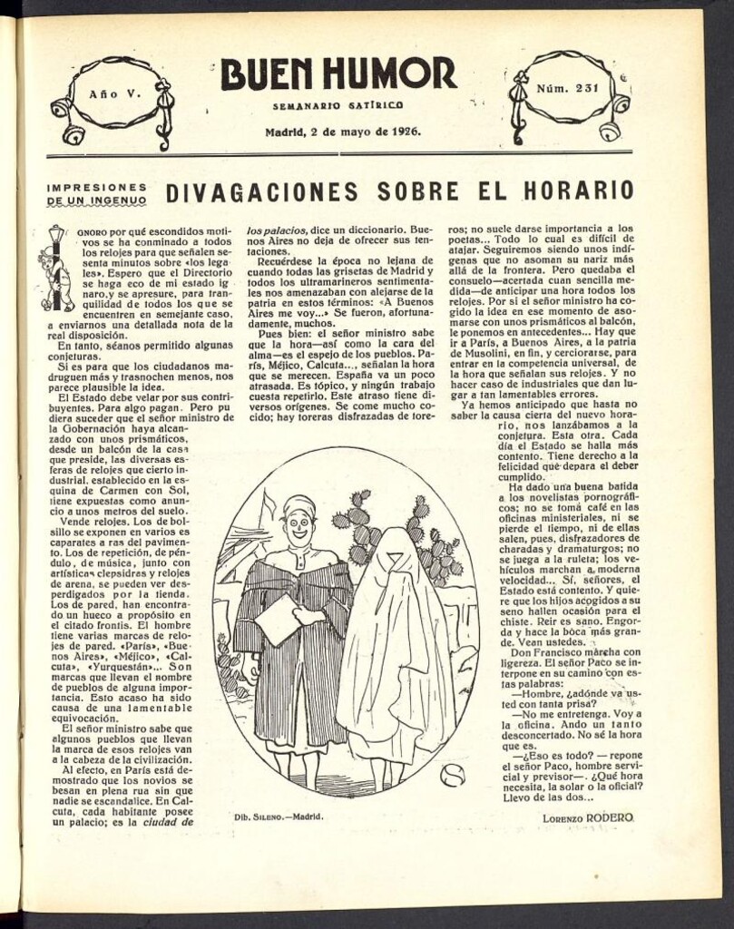 Miniatura de Buen Humor: semanario satírico. 2 de Mayo de 1926