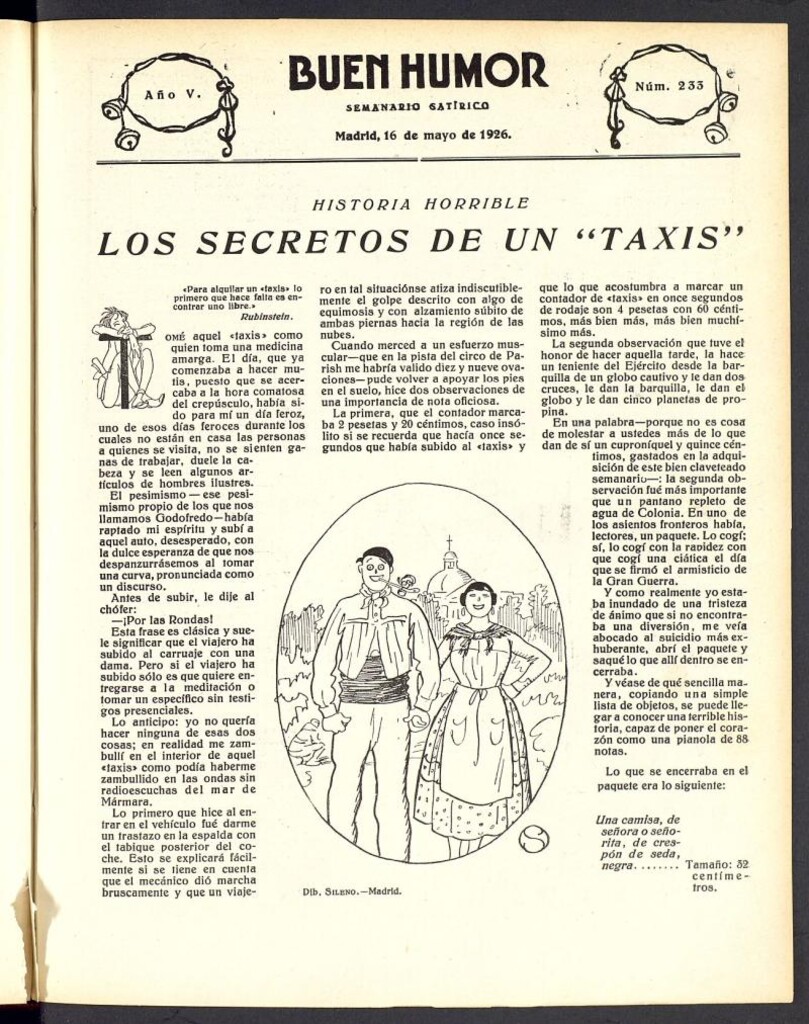 Miniatura de Buen Humor: semanario satírico. 16 de Mayo de 1926