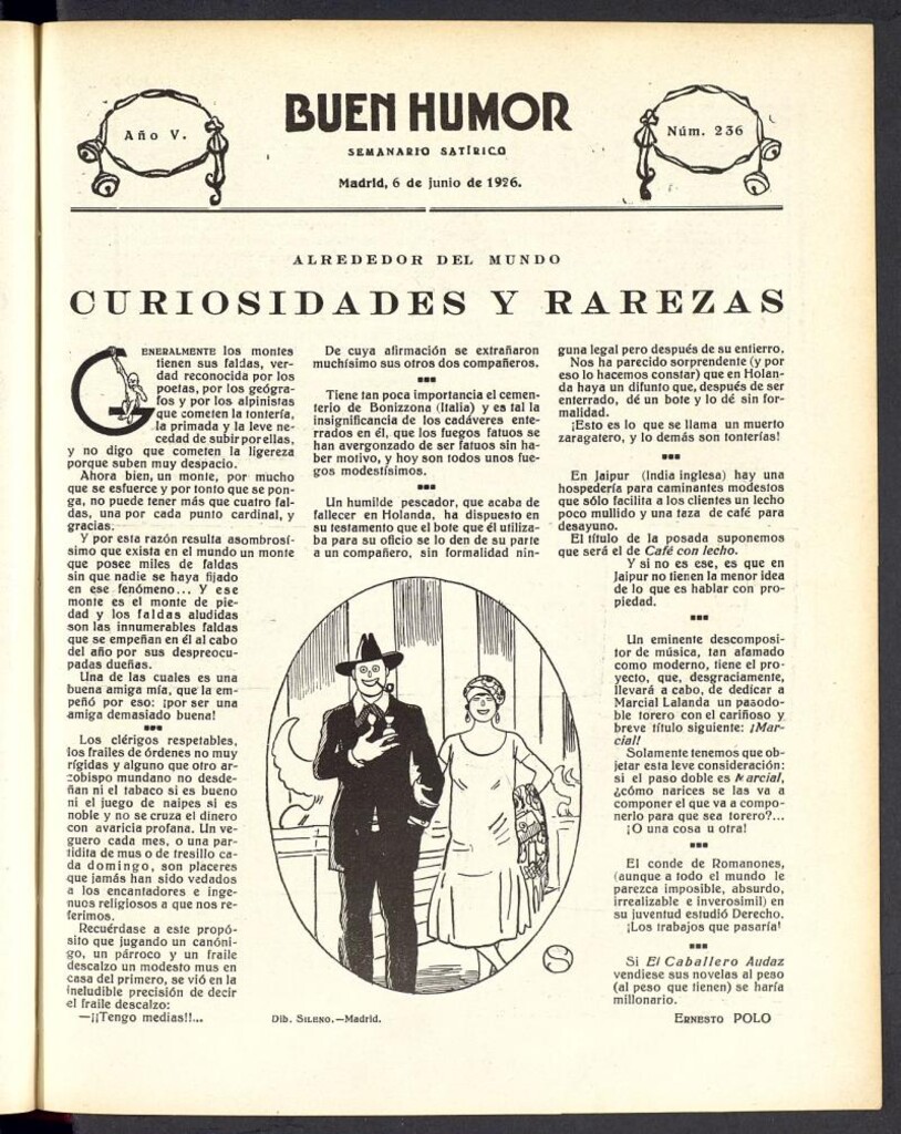 Miniatura de Buen Humor: semanario satírico. 6 de Junio de 1926