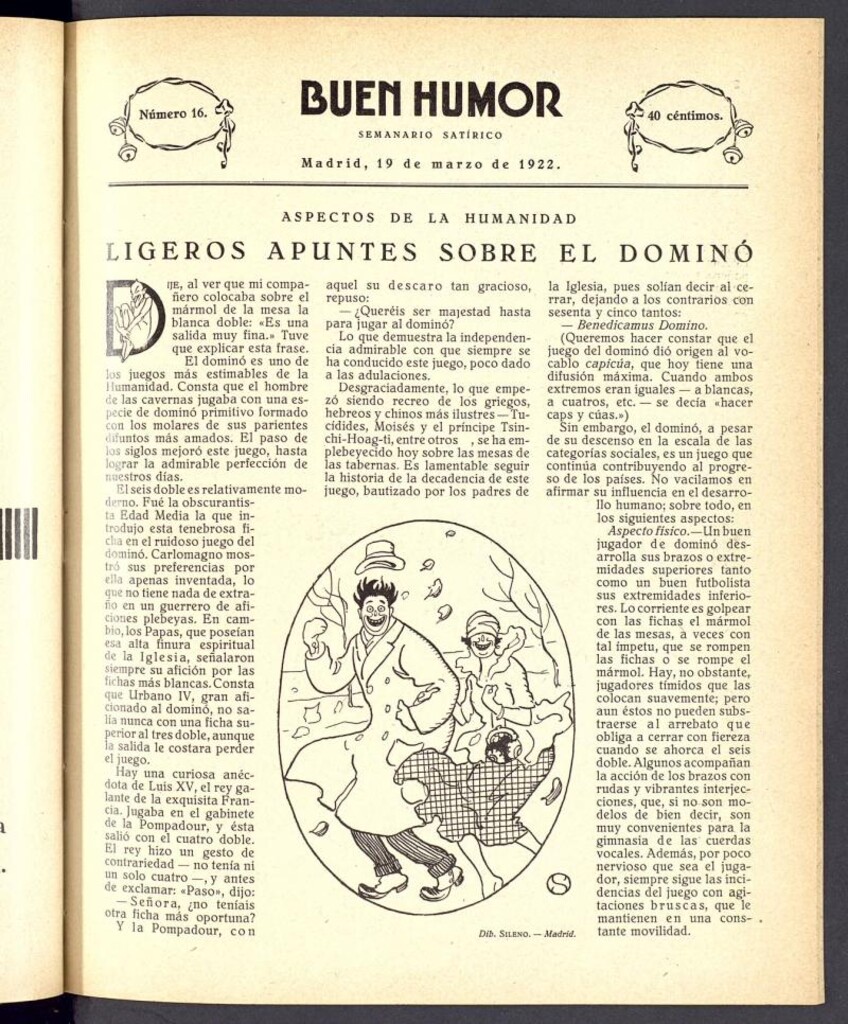 Miniatura de Buen Humor: semanario satírico. 19 de Marzo de 1922