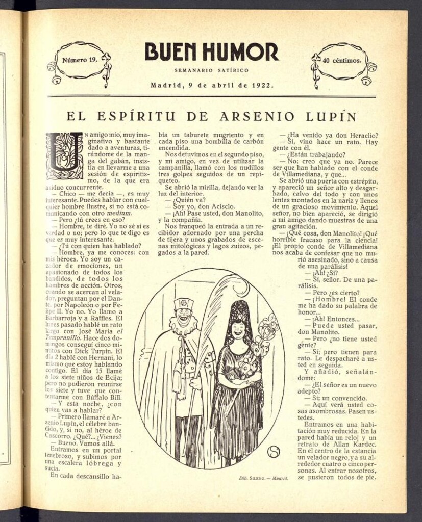 Miniatura de Buen Humor: semanario satírico. 9 de abril de 1922