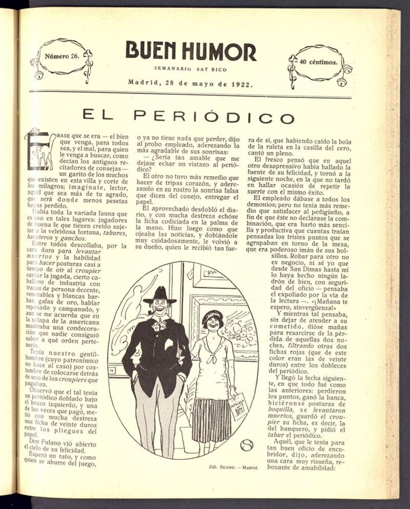 Miniatura de Buen Humor: semanario satírico. 28 de Mayo de 1922