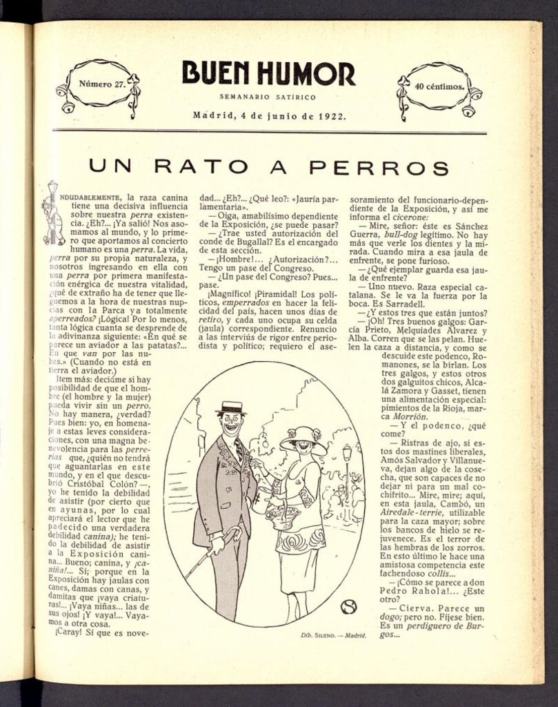 Miniatura de Buen Humor: semanario satírico. 4 de Junio de 1922