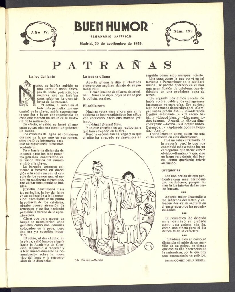 Miniatura de Buen Humor: semanario satírico. 20 de septiembre de 1925