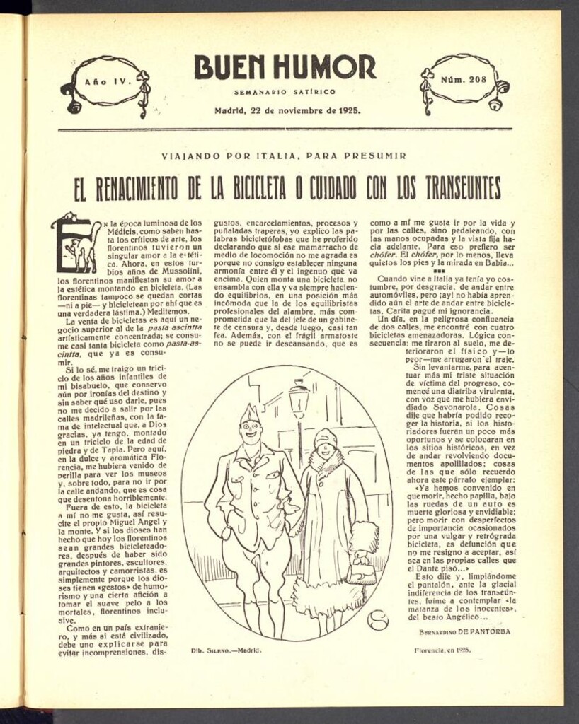 Miniatura de Buen Humor: semanario satírico. 22 de noviembre de 1925