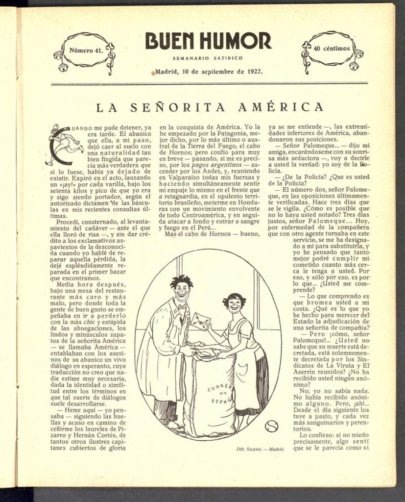 Miniatura de Buen Humor: semanario satírico. 10 de septiembre de 1922