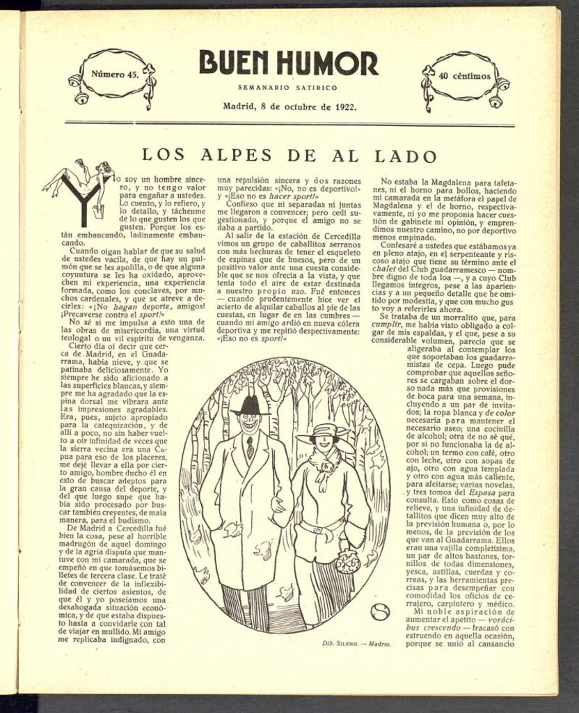 Miniatura de Buen Humor: semanario satírico. 8 de octubre de 1922