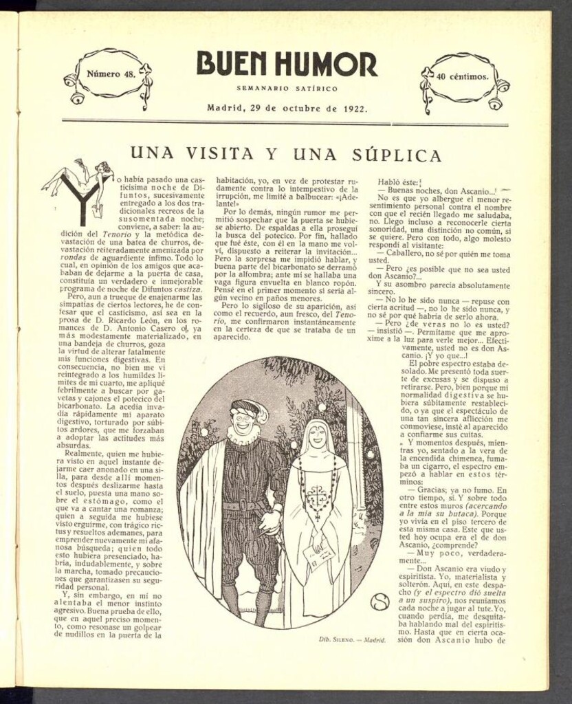 Miniatura de Buen Humor: semanario satírico. 29 de octubre de 1922