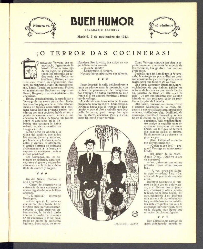 Miniatura de Buen Humor: semanario satírico. 5 de noviembre de 1922