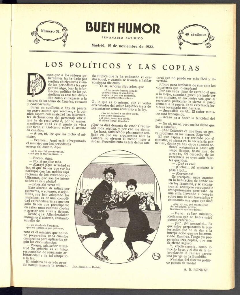 Miniatura de Buen Humor: semanario satírico. 19 de noviembre de 1922