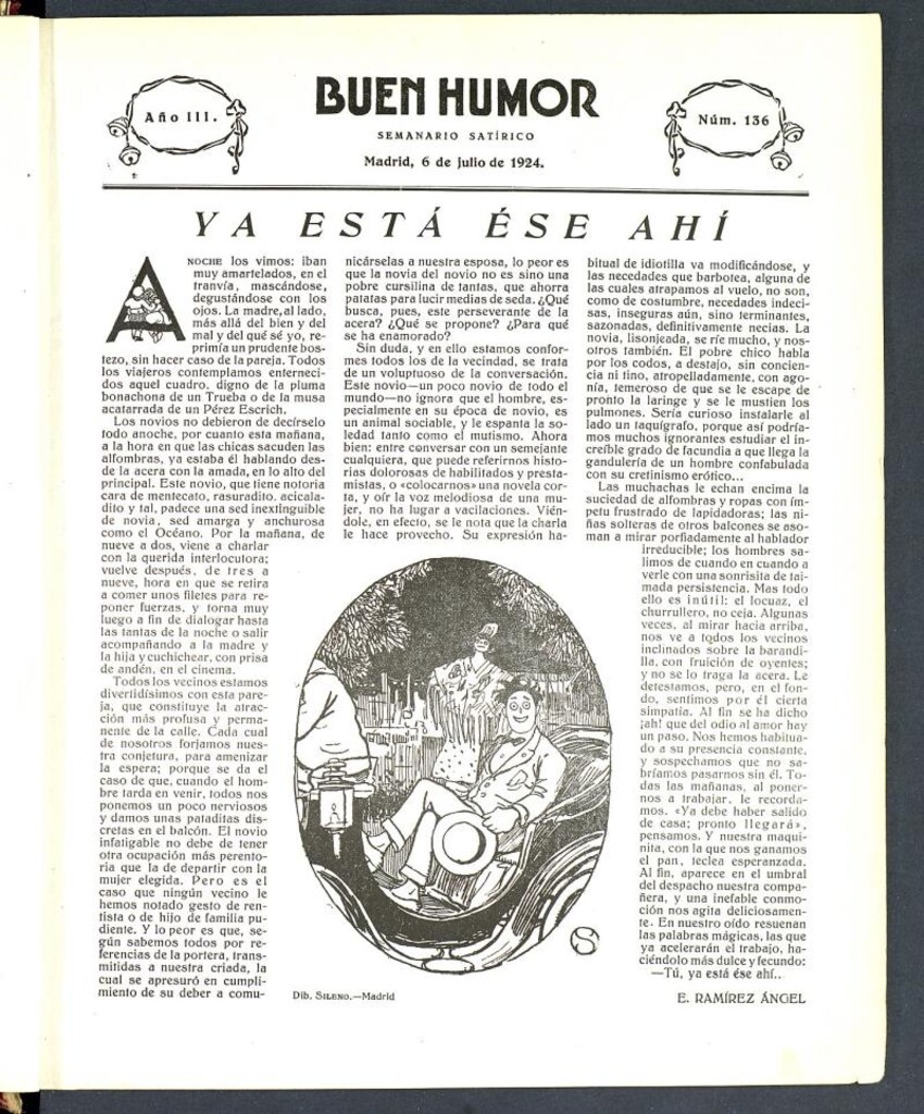 Miniatura de Buen Humor: semanario satírico. 6 de julio de 1924