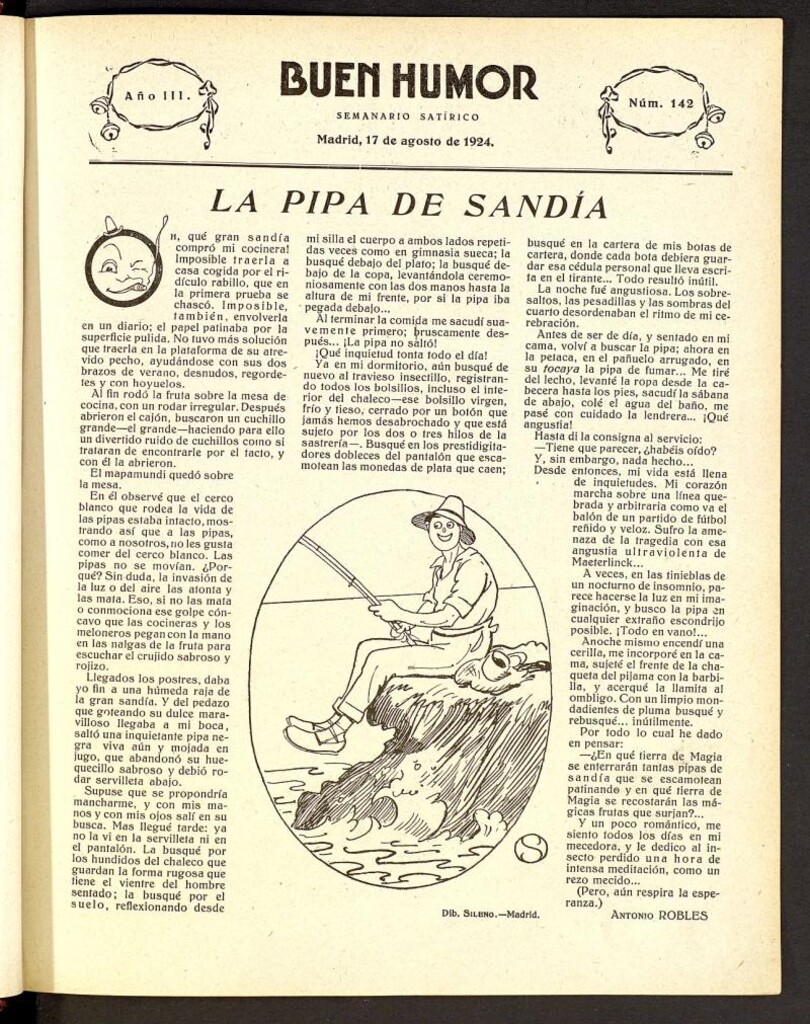 Miniatura de Buen Humor: semanario satírico. 17 de agosto de 1924
