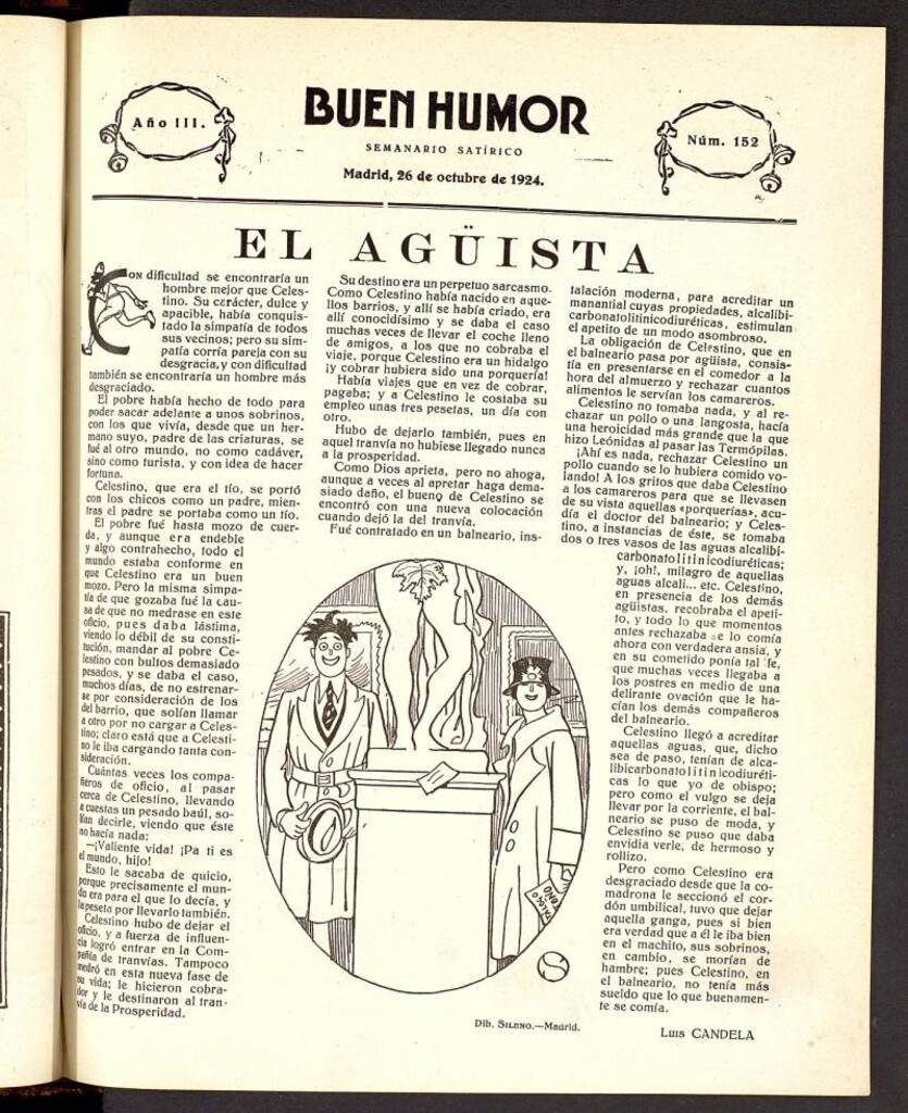 Miniatura de Buen Humor: semanario satírico. 26 de octubre de 1924