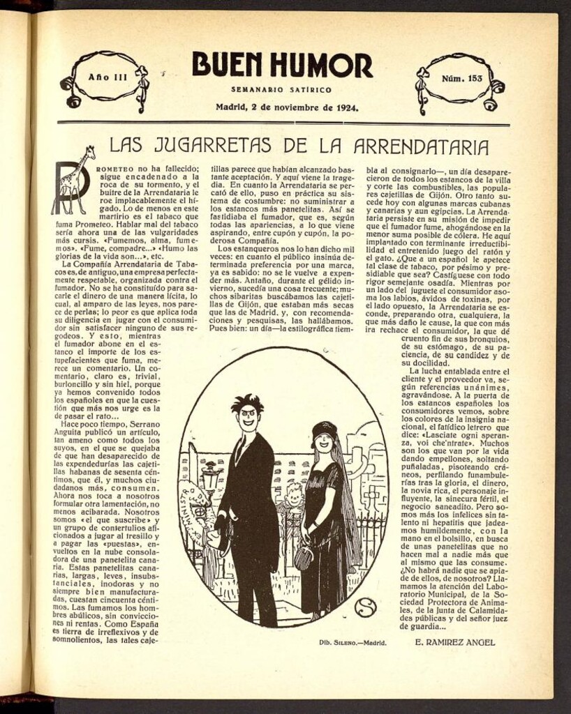 Miniatura de Buen Humor: semanario satírico. 2 de noviembre de 1924