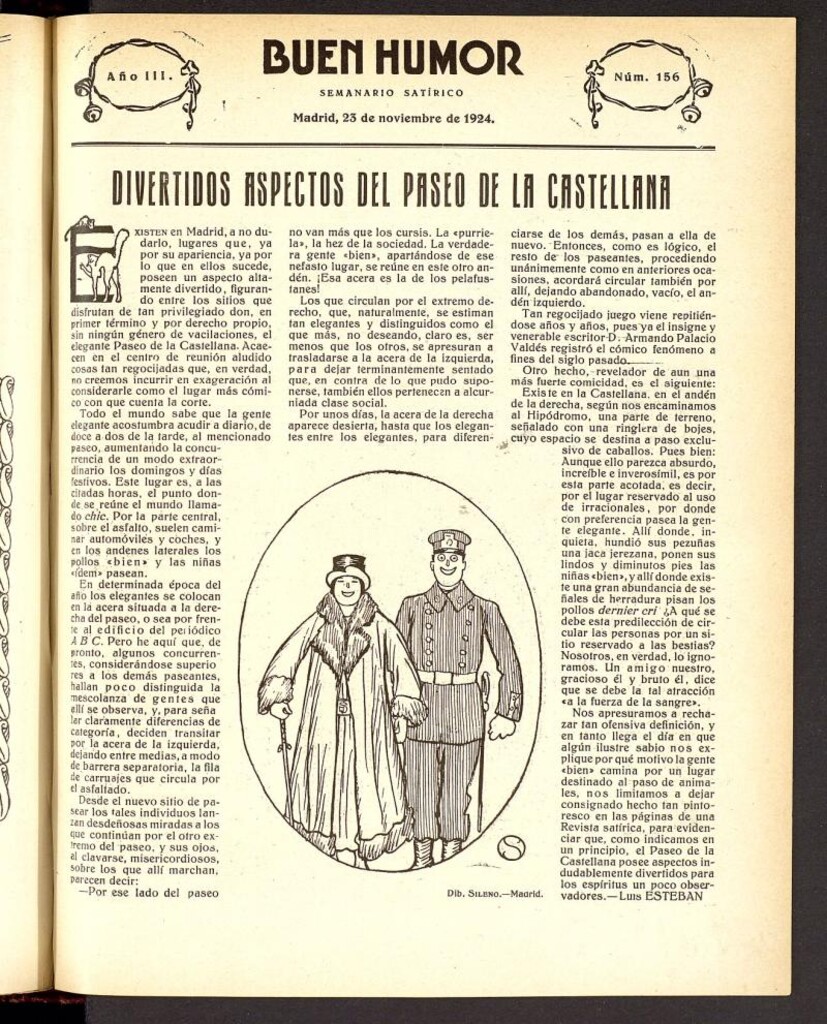 Miniatura de Buen Humor: semanario satírico. 23 de noviembre de 1924