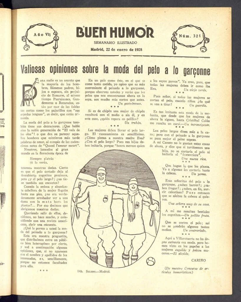 Miniatura de Buen Humor: semanario satírico. 22 de enero de 1928