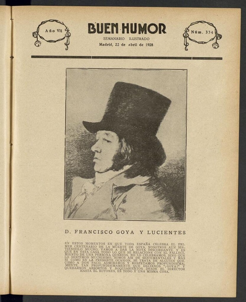 Miniatura de Buen Humor: semanario satírico. 22 de abril de 1928