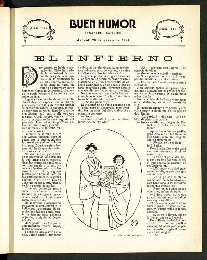 Miniatura de Buen Humor: semanario satírico. 20 de enero de 1924
