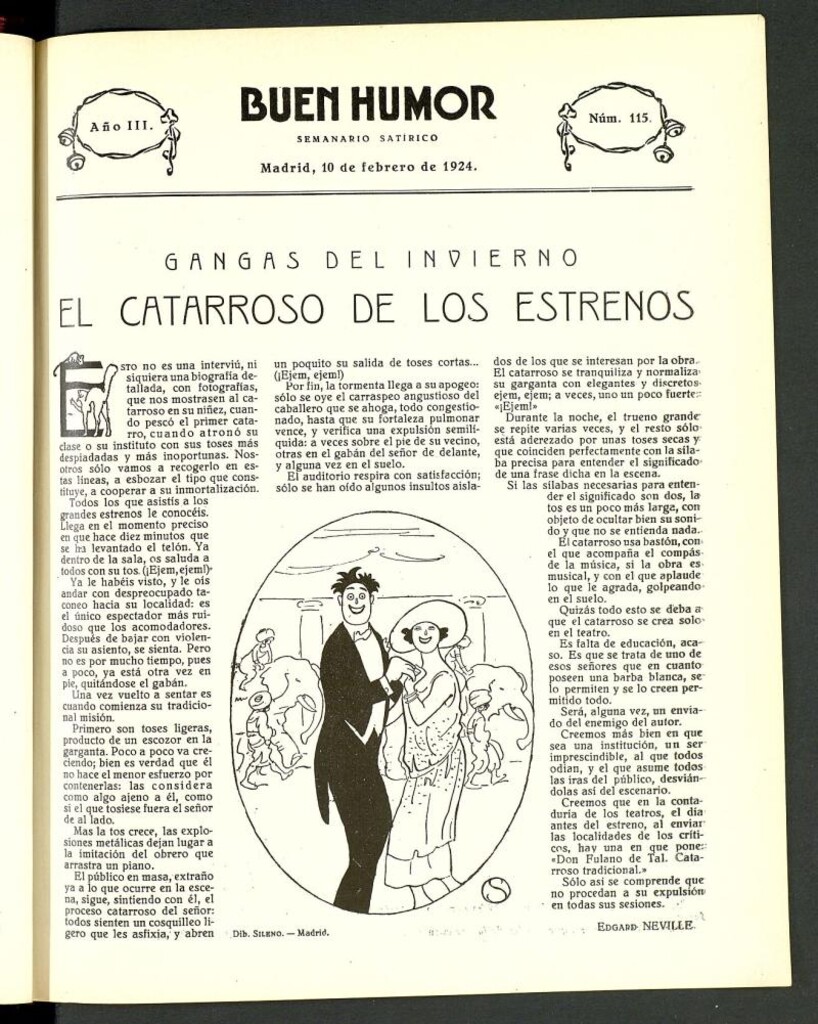 Miniatura de Buen Humor: semanario satírico. 10 de febrero de 1924