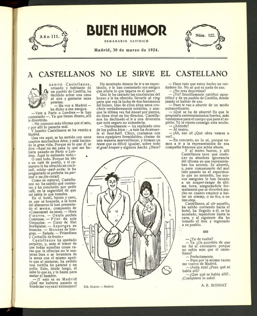 Miniatura de Buen Humor: semanario satírico. 30 de marzo de 1924