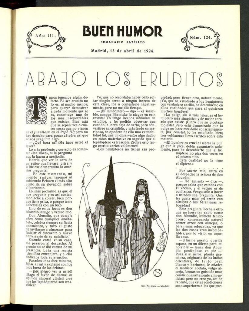Miniatura de Buen Humor: semanario satírico. 13 de abril de 1924
