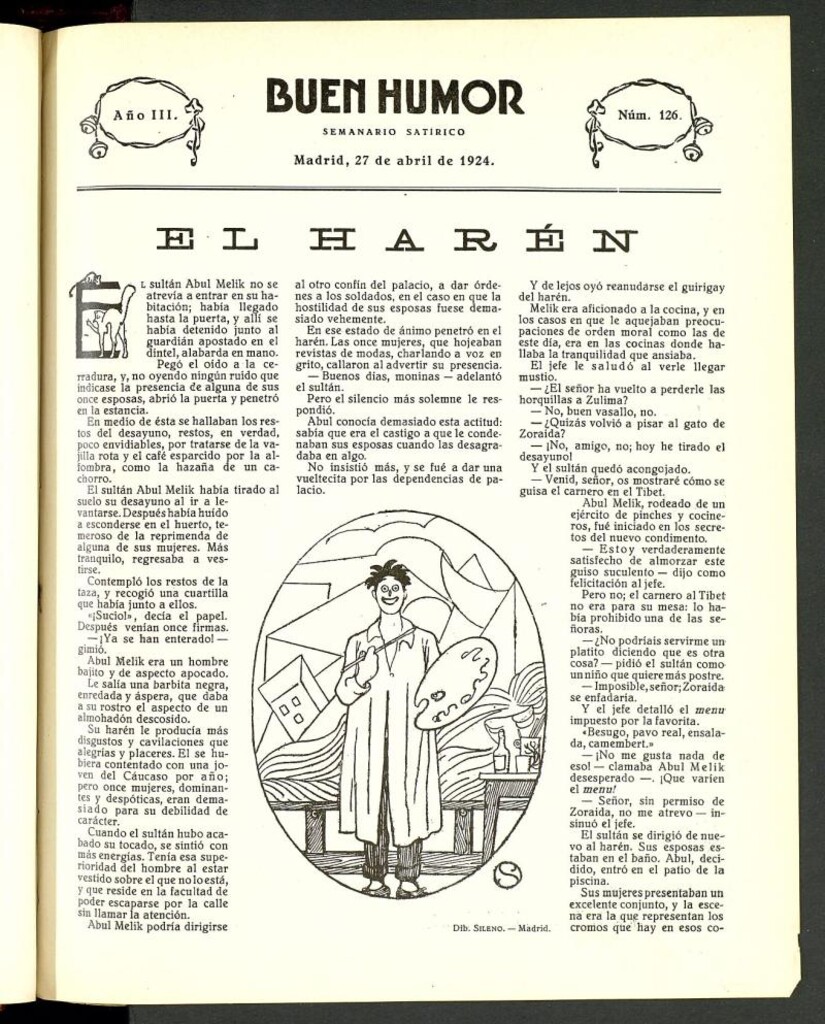 Miniatura de Buen Humor: semanario satírico. 27 de abril de 1924
