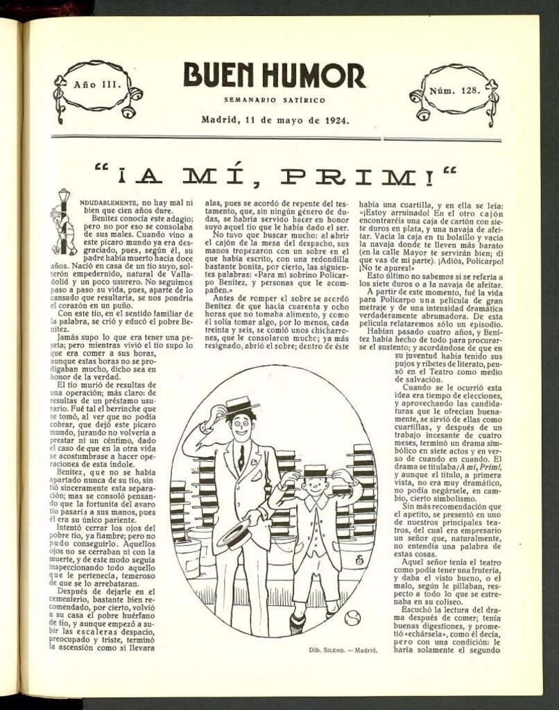 Miniatura de Buen Humor: semanario satírico. 11 de mayo de 1924