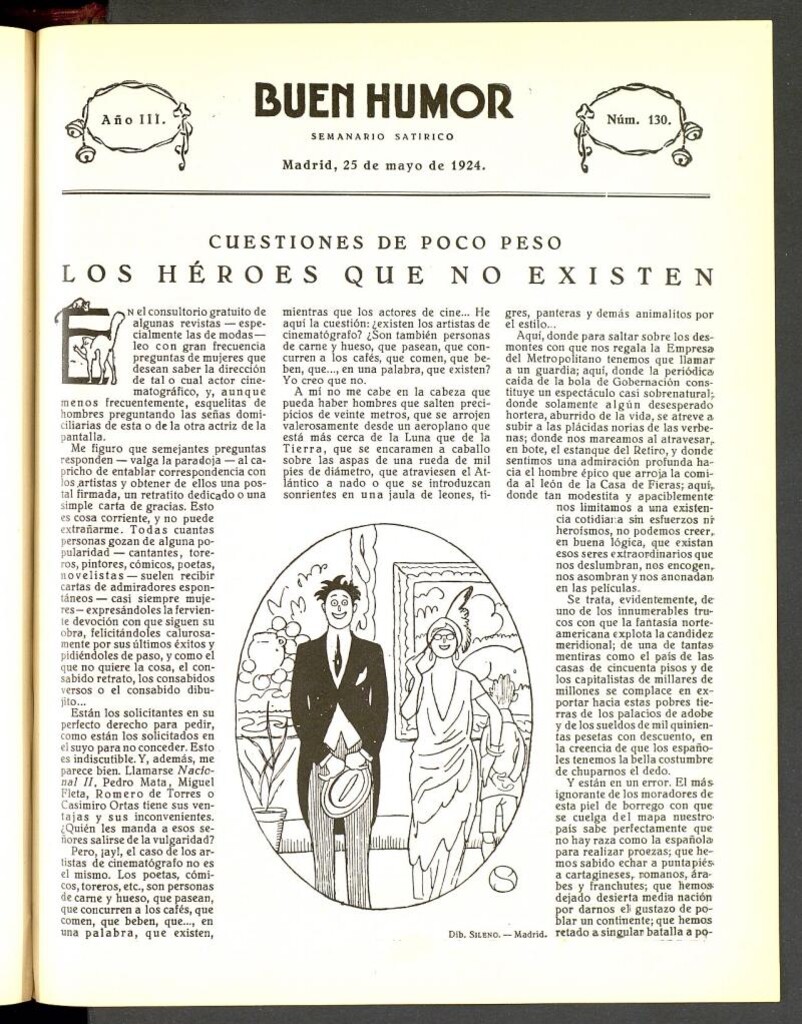 Miniatura de Buen Humor: semanario satírico. 25 de mayo de 1924