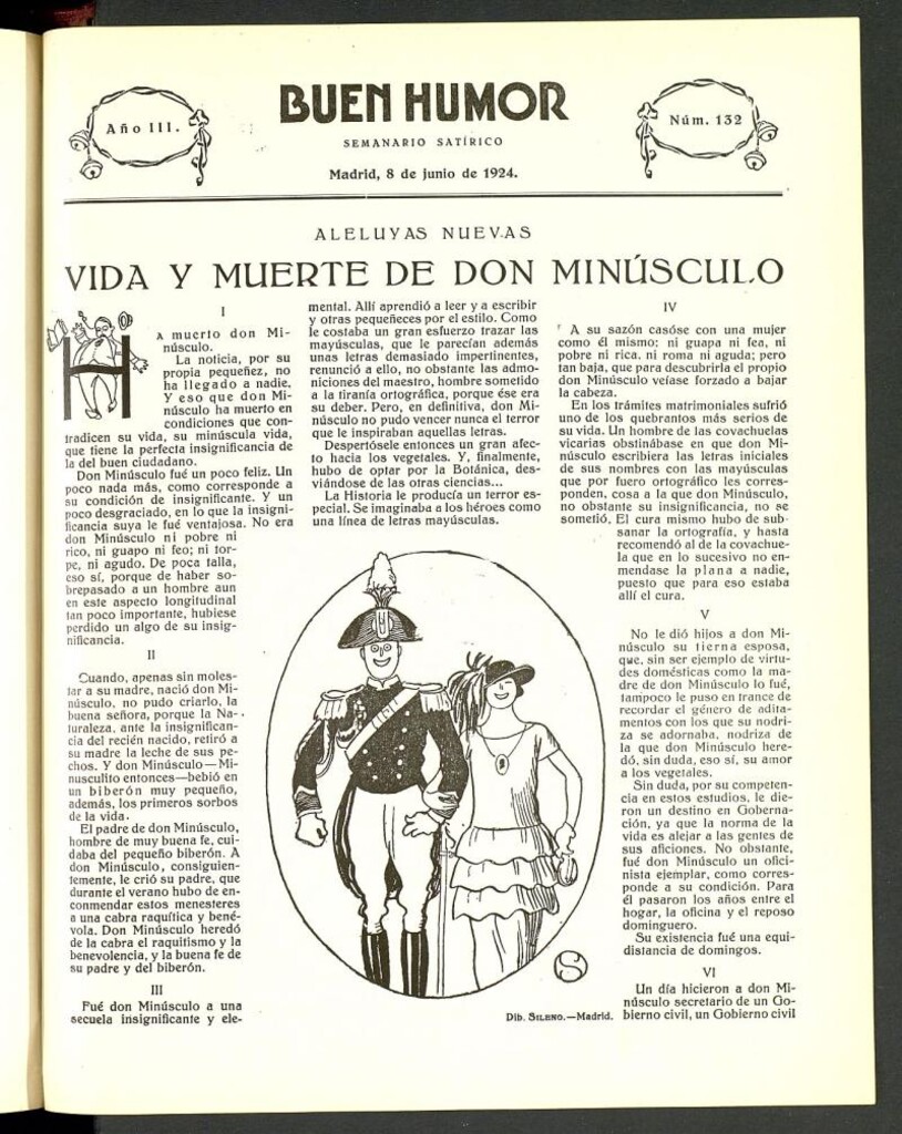 Miniatura de Buen Humor: semanario satírico. 8 de junio de 1924