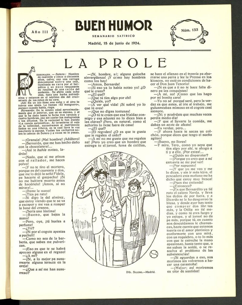 Miniatura de Buen Humor: semanario satírico. 15 de junio de 1924
