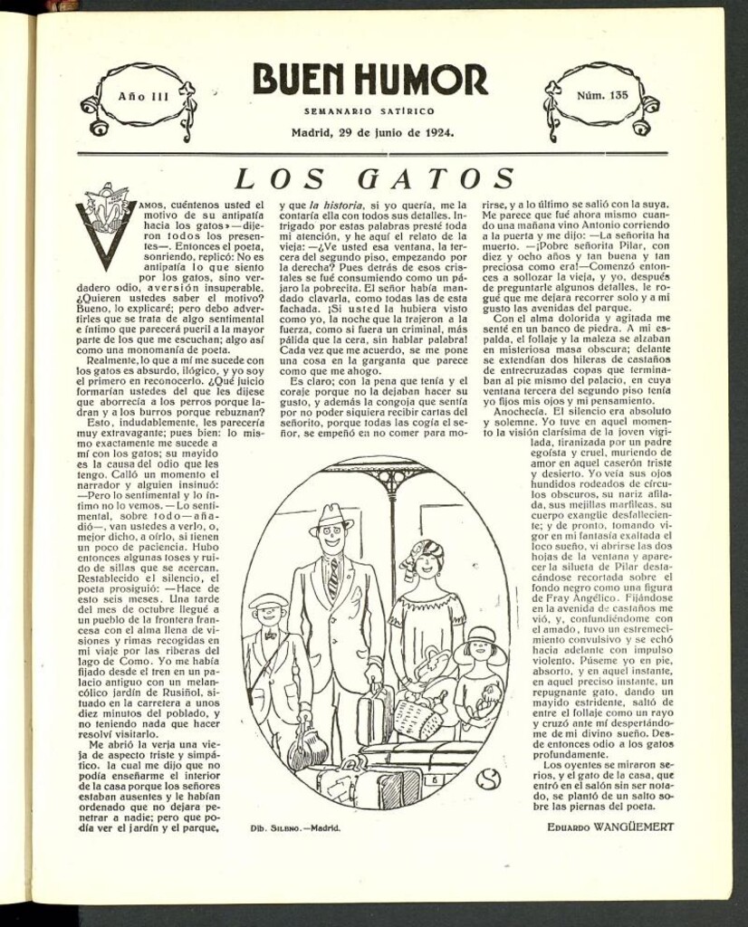 Miniatura de Buen Humor: semanario satírico. 29 de junio de 1924