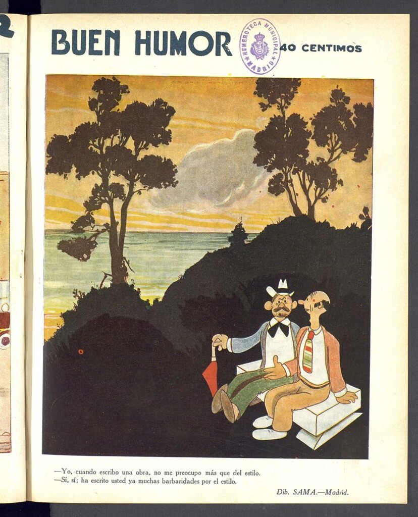 Miniatura de Buen Humor: semanario satírico del 12 de octubre de 1930