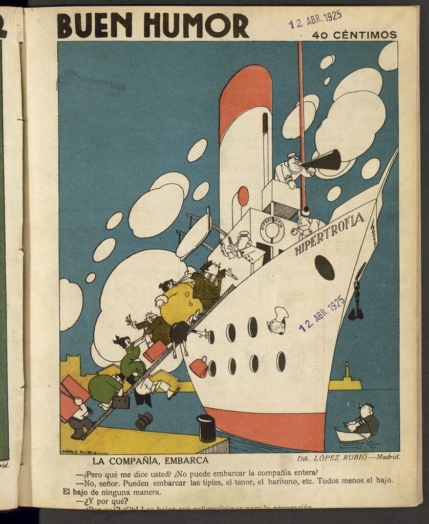 Miniatura de Buen Humor: semanario satírico del 12 de abril de 1925
