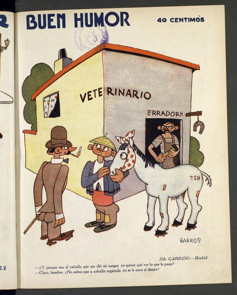 Miniatura de Buen Humor: semanario satírico del 28 de octubre de 1928