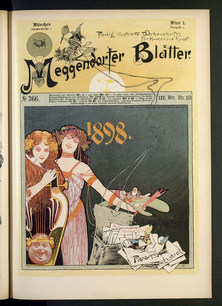 Miniatura de Meggendorfer´s Humoristiche Blätter de 1897 Band XXXI, nº 366