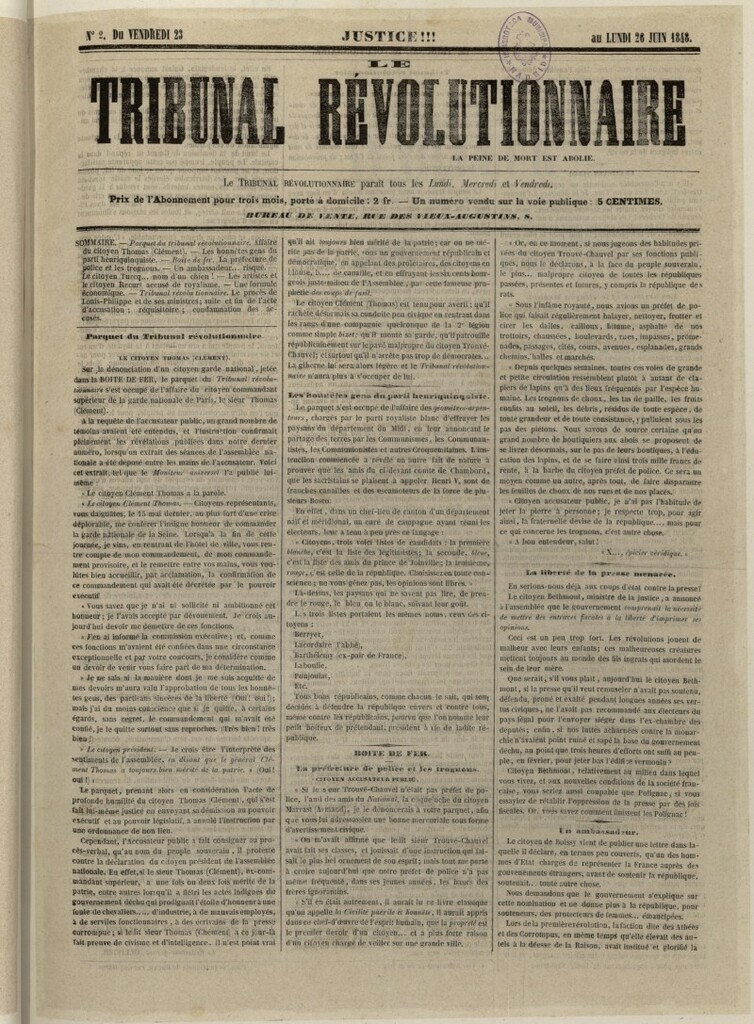 Miniatura de Le Tribunal Révolutionnaire del 23 al 26 de abril de 1848, nº 2