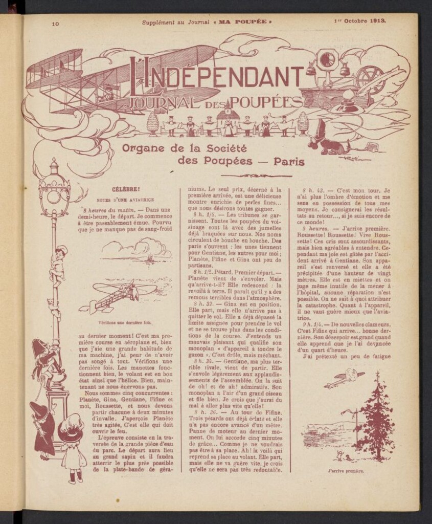 Miniatura de Ma Poupée: journal des ouvrages des petites filles del 1 de octubre de 1913, suplemento al nº 82