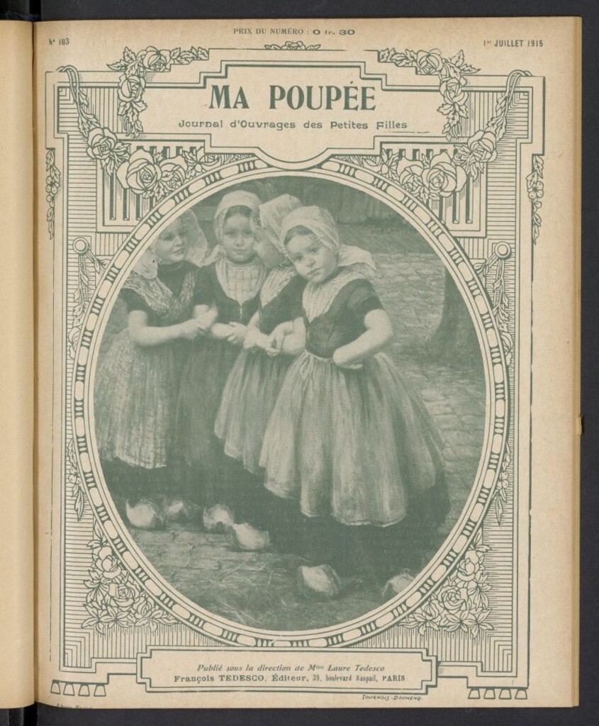 Miniatura de Ma Poupée: journal des ouvrages des petites filles del 1 de julio de 1915, nº 103