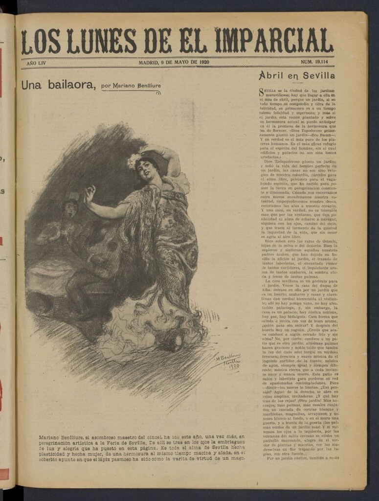 Miniatura de Los Lunes del Imparcial del 9 de mayo de 1920, nº 19.114