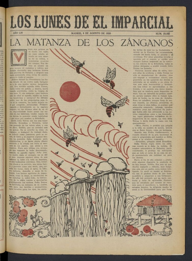 Miniatura de Los Lunes del Imparcial del 8 de agosto de 1920, nº 19.192